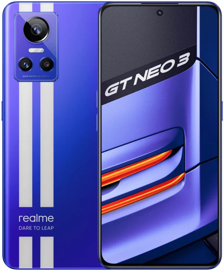 Смартфон Realme GT Neo 3, 8.256 Гб, синий